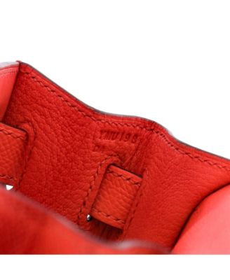 Kelly 28 Handbag Pink Epsom with Palladium Hardware