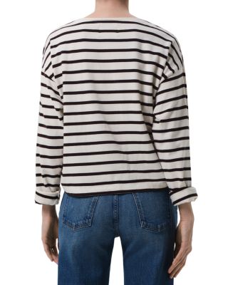 Boat Neck Long Sleeve Tee