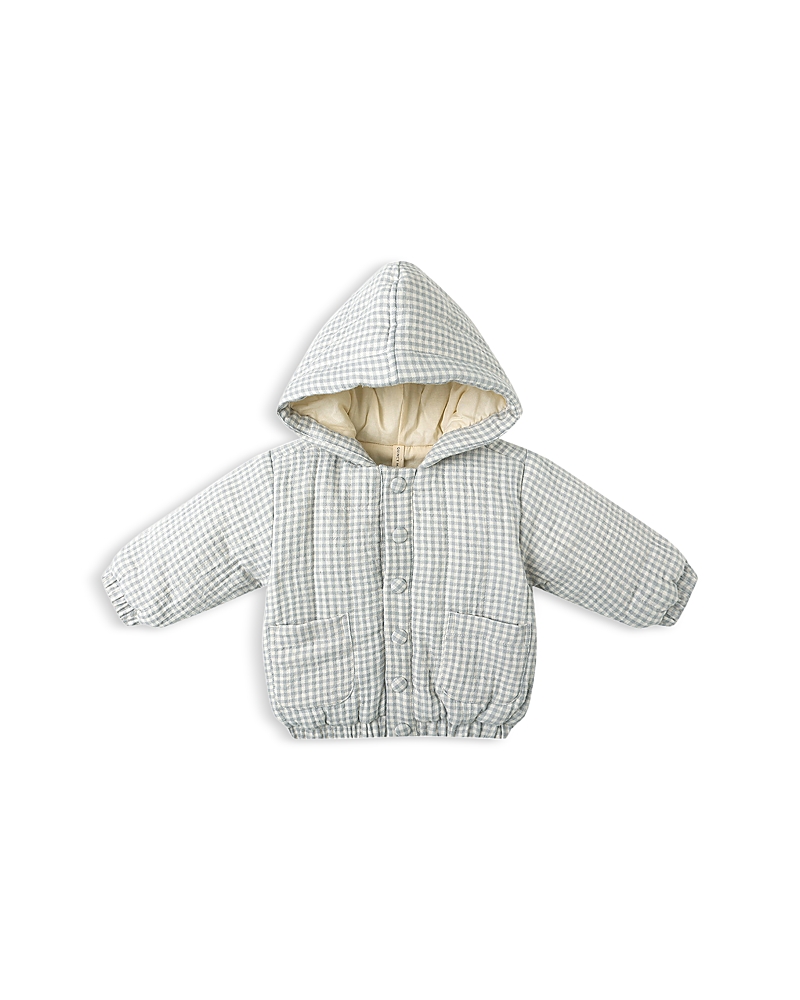 Quincy Mae Girls' Hooded Woven Jacket - Baby In Gray