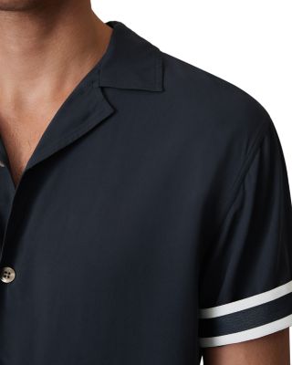 Asher Striped Cuff Camp Shirt