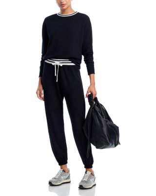 Sonja Fleece Sweatshirt with Stripe