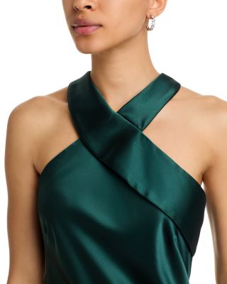 Sleeveless Satin Gown - Exclusive