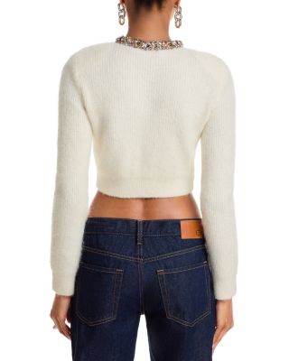 Embellished Crewneck Cardigan