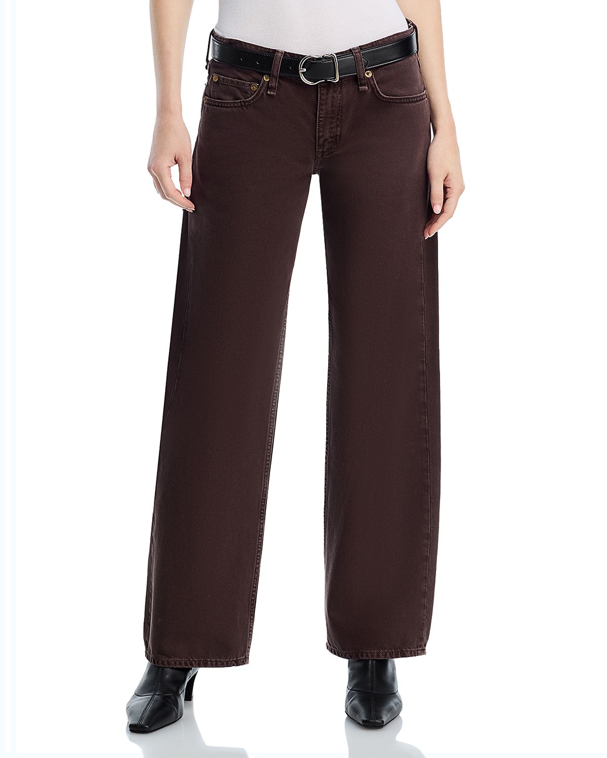 rag & bone Saige High Rise Relaxed Straight Jeans