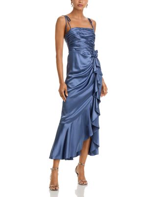 Mireya Silk Ruffled Dress