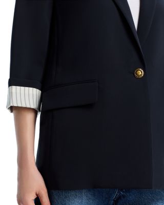 Jennie 3/4 Sleeve Crepe Blazer