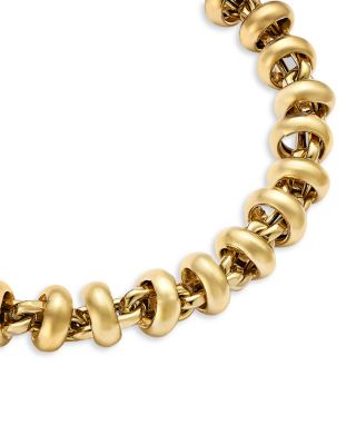 Bead Link Bracelet in 14K Yellow Gold