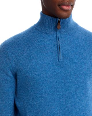 River Blue Cashmere Quarter-Zip Sweater - Exclusive