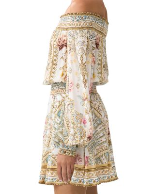 Silk Off-the-Shoulder Dress