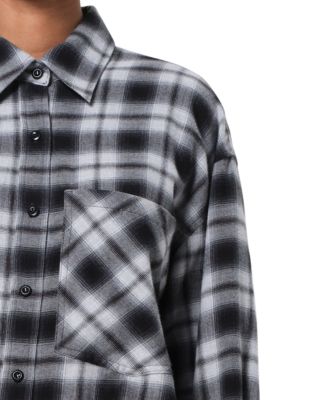 Comer Cropped Flannel Shirt 