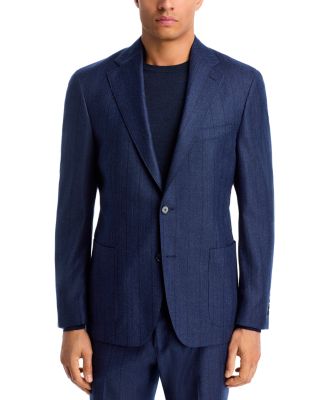 Tonal Stripe Slim Fit Suit Jacket