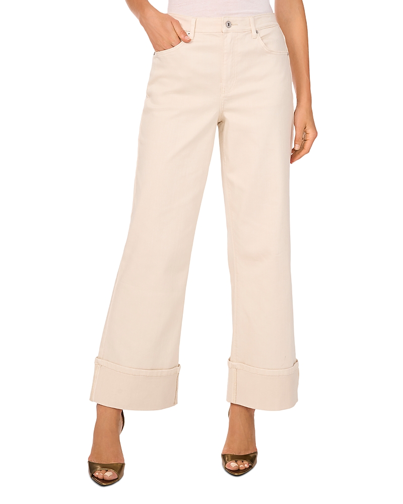 1.state High Rise Flared Jeans in New Ivory