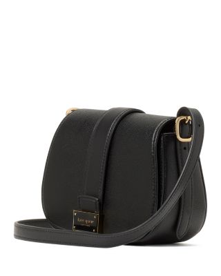 Nouveau Textured Leather Mini Saddle Bag