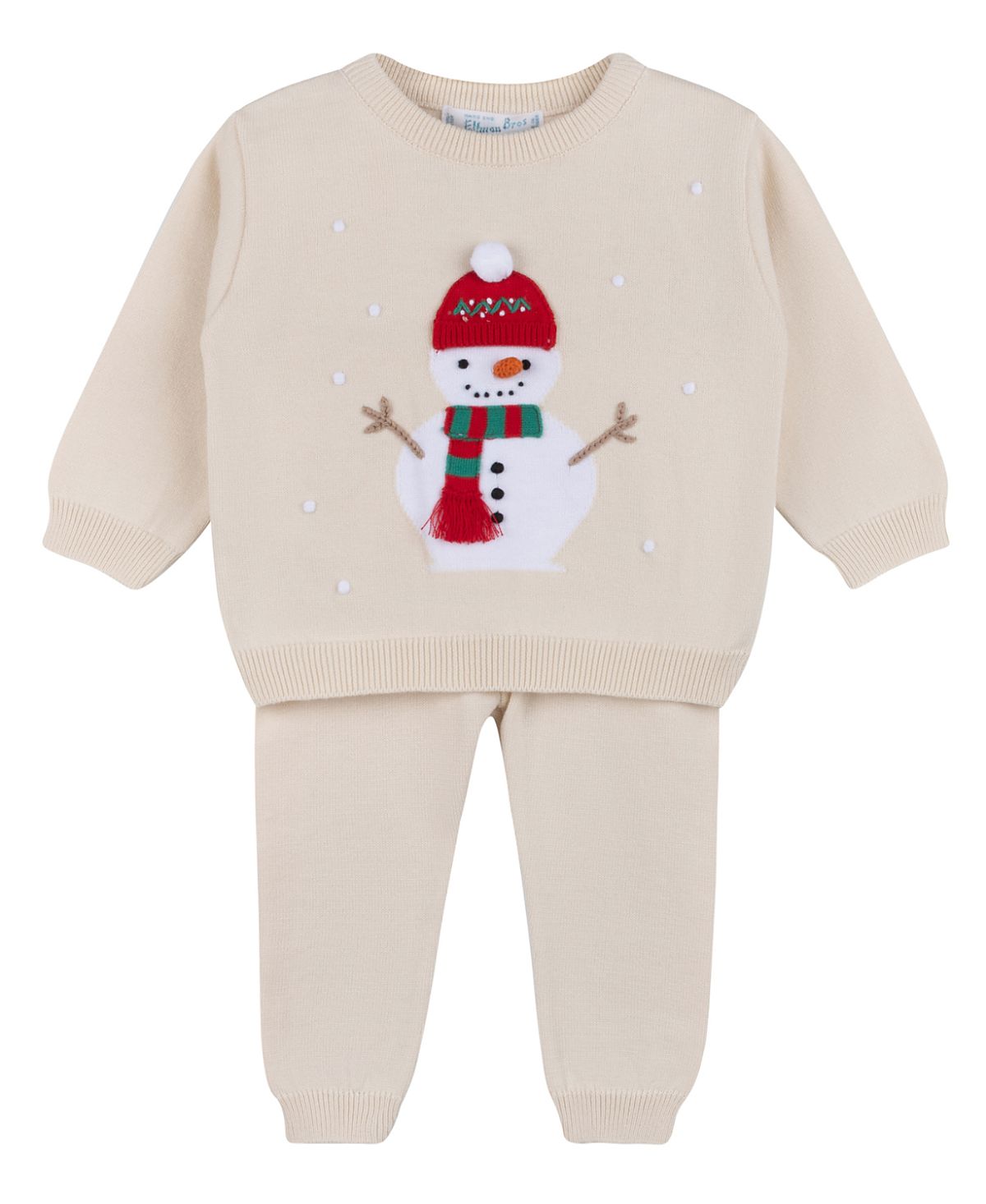 Feltman Brothers Girls' Holiday Snowman Knit Set - Baby, Little Kid