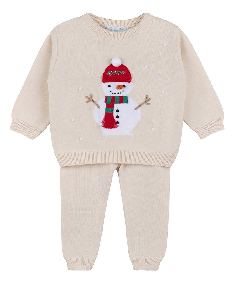 Feltman Brothers Boys' Holiday Snowman Knit Set - Baby, Little Kid