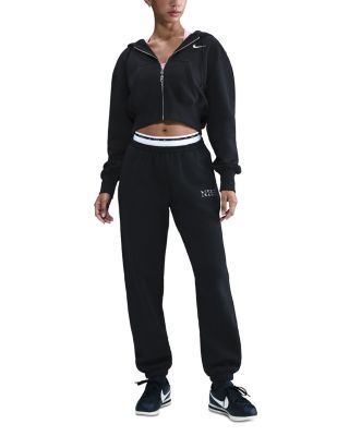 Fleece Cropped Hoodie