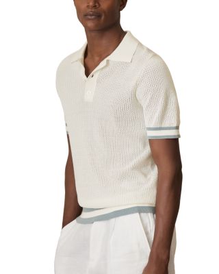 REISS - Knit Mesh Polo Shirt