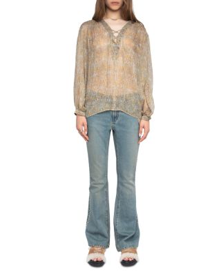 Tamela Mousseline Paisley Blouse