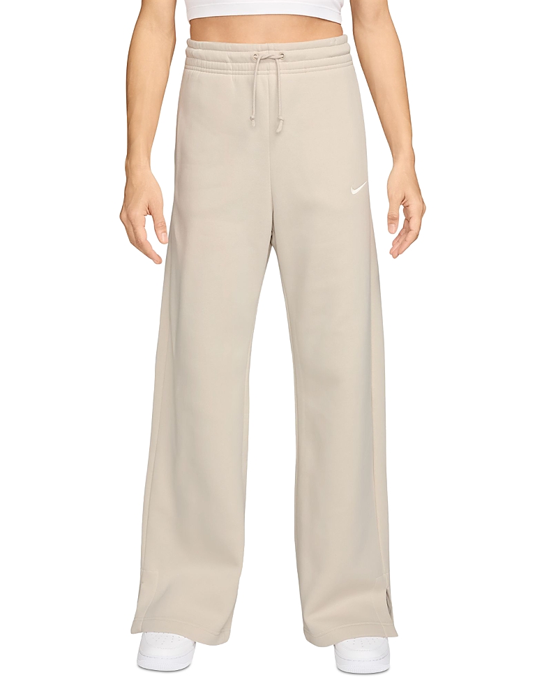 Nike Phoenix Fleece High Rise Pants In Neutral
