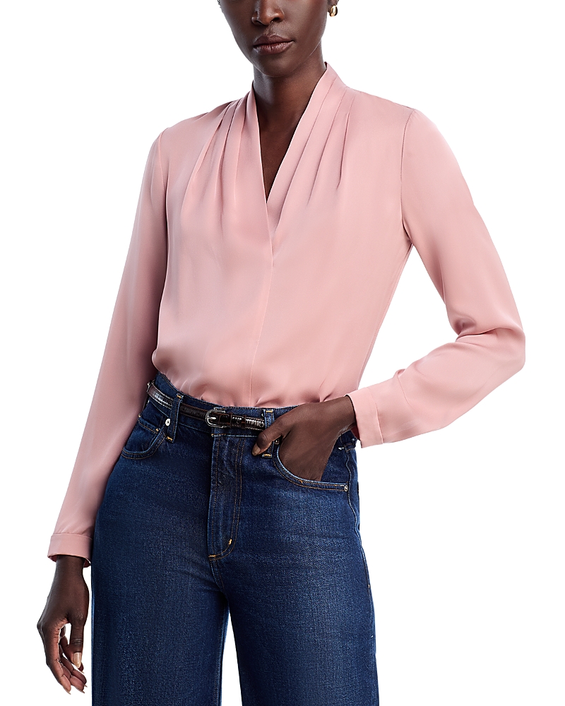 Kobi Halperin Nellie Silk-Blend Pleated Blouse - Exclusive