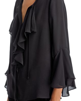 Turner Silk Ruffle Blouse