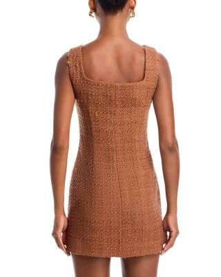 Structured Tweed Mini Dress