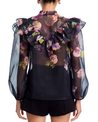 Floral Ruffled Blouse - Exclusive