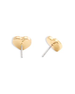 Signature Quilted Heart Bag Stud Earrings