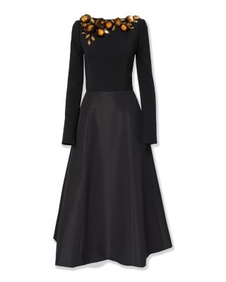 Embellished Silk Dress