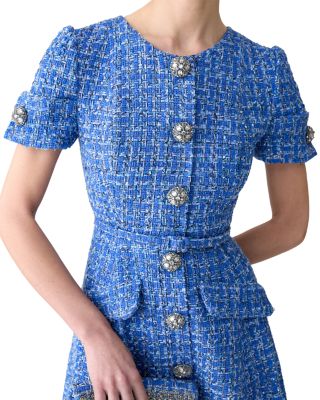 Embellished Button Dress