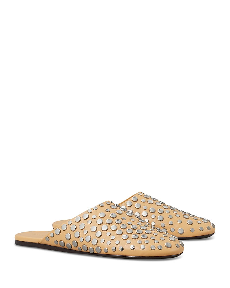 Tory Burch Women's Studded Mule Flats In Brown