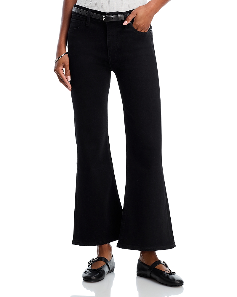 Frame The Pixie Icon Mid Rise Ankle Jeans In Black In Black