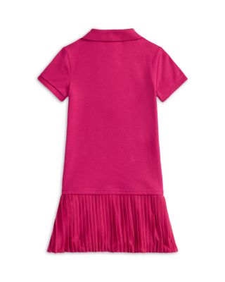 stretch mesh polo dress Ralph Lauren Girl's Smocked Stretch Mesh Polo Dress