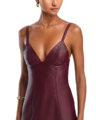 Estine Faux Leather Dress