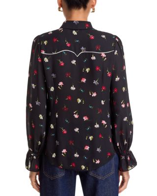 Tumbling Carnations Blouse