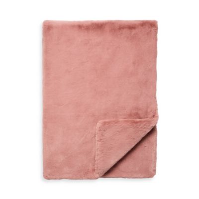 Big Rabbit Double Sided Faux Fur Throw Blanket - Exclusive