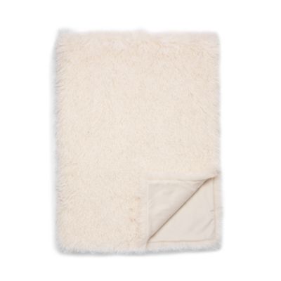 Mongolian Faux Fur Throw Blanket - Exclusive