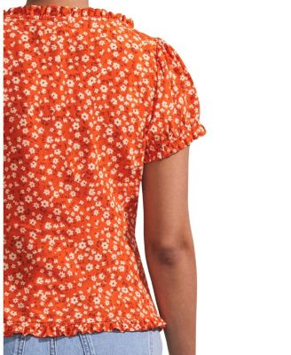 Ditsy Empire Seam Top