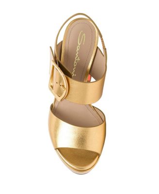  Women's Laminated Leather High-Heel Sandal