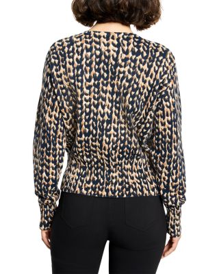 Stitch Print Snap It Up Cardigan