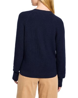 Shaker Stitch Wrap Sweater