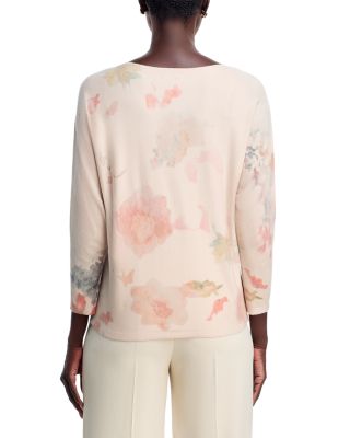 Floral Embroidered Dolman Sleeve Sweater