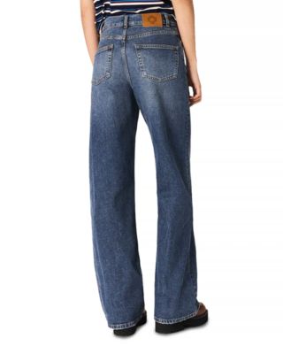 High Rise Wide Leg Jeans in Blue