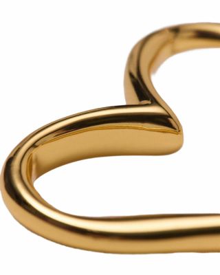 Gold Plated Heart Hoop Earrings