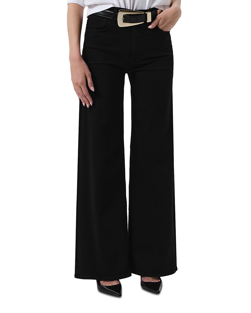 Citizens of Humanity Lyra High Rise Wide Leg Jeans in Plush Black