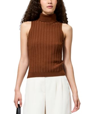 Padma Fine Knit Turtleneck Tank Top