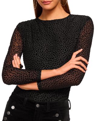 Larry Textured Dot Top