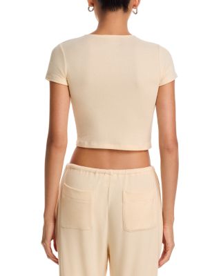 Lauren Cropped Slim Fit Top &amp; Lauren Drawstring Pants