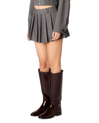 Fennel Pleated Mini Skort