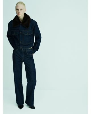 Harper Mid Rise Relaxed Straight Jeans in Reissue